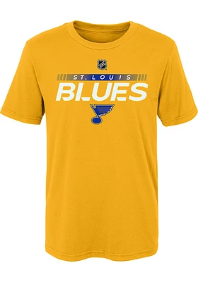 St Louis Blues Boys Gold Apro Prime Short Sleeve T-Shirt