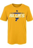 St Louis Blues Boys Gold Apro Prime Short Sleeve T-Shirt