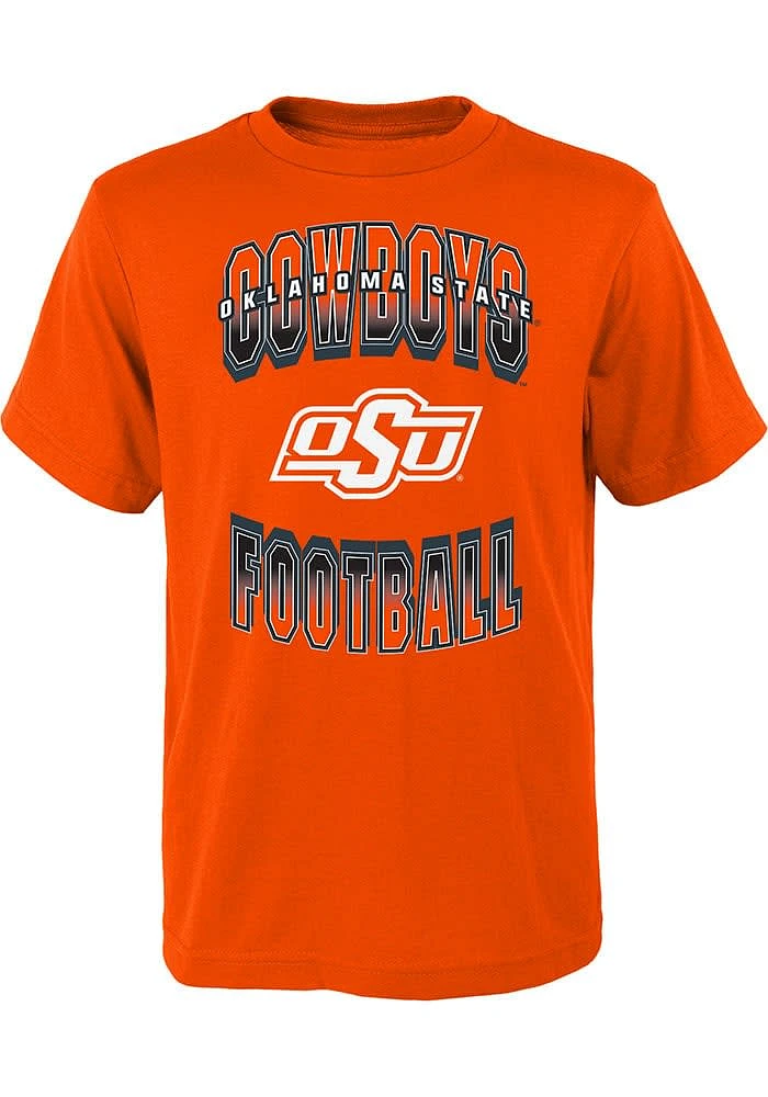 Oklahoma State Cowboys Youth Orange Forward Progress Short Sleeve T-Shirt