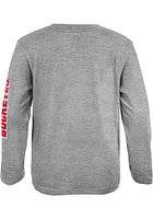 Ohio State Buckeyes Boys Grey For My Team Long Sleeve T-Shirt