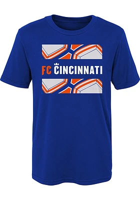 FC Cincinnati Boys Blue Supremo Short Sleeve T-Shirt