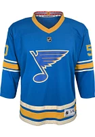 Jordan Binnington  St Louis Blues Youth Light Blue Replica Third Hockey Jersey