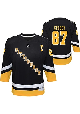 Sidney Crosby  Pittsburgh Penguins Youth Black Replica Third Hockey Jersey