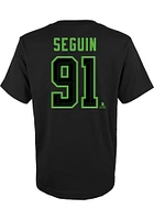 Tyler Seguin Dallas Stars Youth Black N&N Design Player Tee