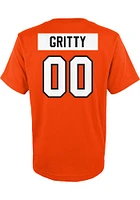 Gritty  Philadelphia Flyers Boys Orange Flat NN Design Short Sleeve T-Shirt