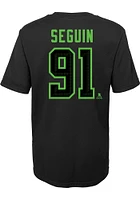 Tyler Seguin  Dallas Stars Boys Black Flat Third NN Short Sleeve T-Shirt