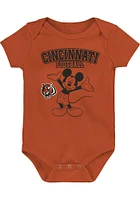 Cincinnati Bengals Baby Black Game Time Detail One Piece