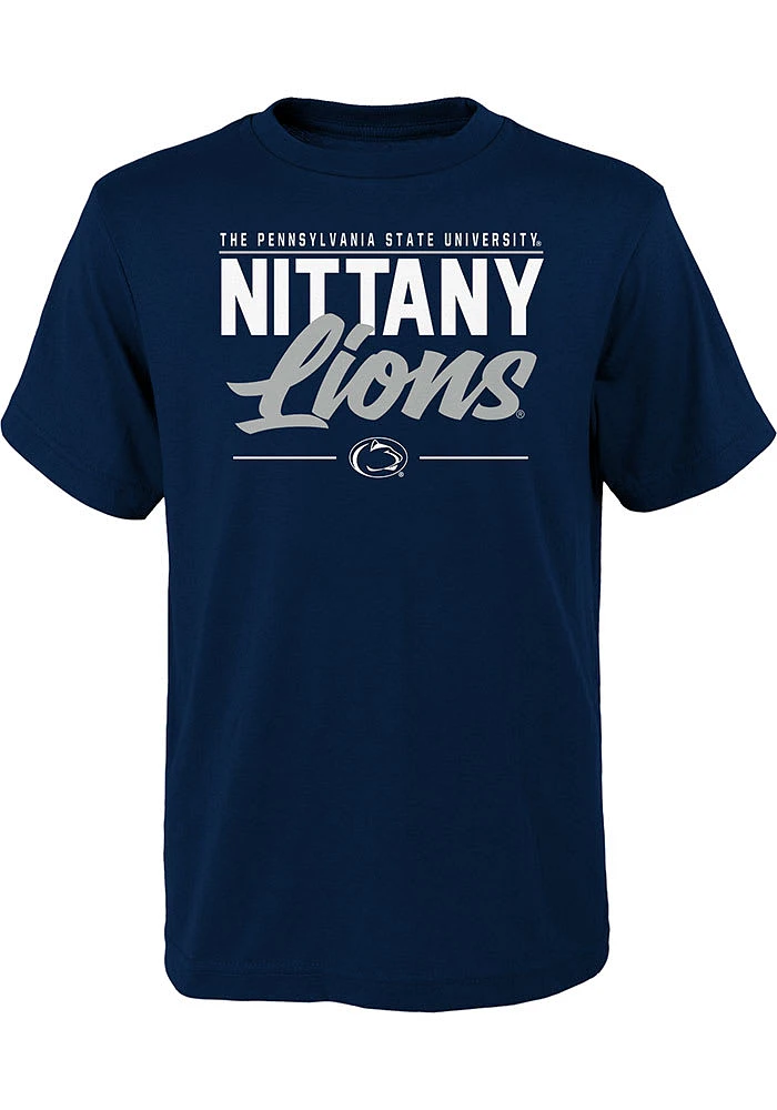Penn State Nittany Lions Youth Black Institutions Slogan Short Sleeve T-Shirt