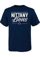 Penn State Nittany Lions Youth Black Institutions Slogan Short Sleeve T-Shirt