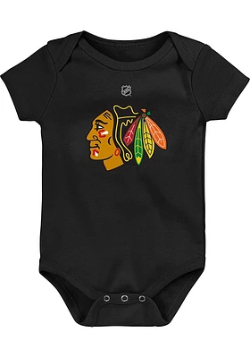 Chicago Blackhawks Baby Primary Logo Short Sleeve One Piece