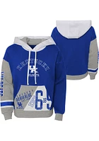 Kentucky Wildcats Girls Blue True Fan Long Sleeve Hooded Sweatshirt