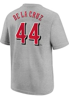 Elly De La Cruz Cincinnati Reds Youth Grey Road NN Player Tee