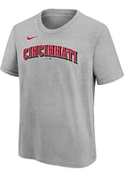 Elly De La Cruz Cincinnati Reds Youth Grey Road NN Player Tee