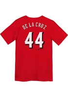 Elly De La Cruz  Cincinnati Reds Boys Red Home NN Short Sleeve T-Shirt