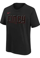 Jonathan India  Cincinnati Reds Boys Black City Connect NN Short Sleeve T-Shirt