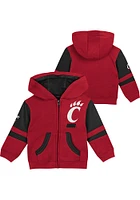 Cincinnati Bearcats Toddler Stadium Long Sleeve Full Zip Sweatshirt - Red