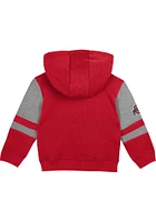 Ohio State Buckeyes Toddler Stadium Long Sleeve Full Zip Sweatshirt - Red