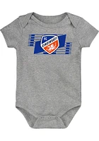 FC Cincinnati Baby Grey Hold It Up Short Sleeve One Piece