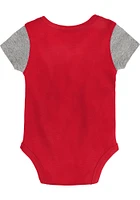 Ohio State Buckeyes Baby Red Little Champ Set One Piece with Bib