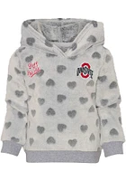 Ohio State Buckeyes Infant Girls Grey Heart 2 Set Top and Bottom