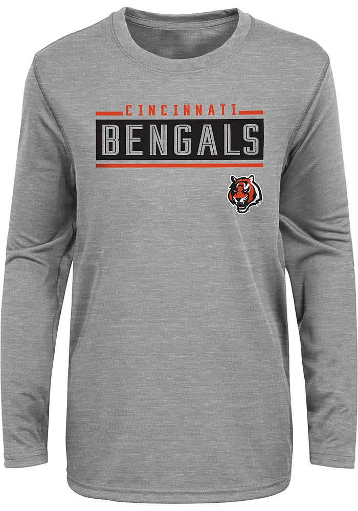 Cincinnati Bengals Youth Amped Up Long Sleeve T-Shirt