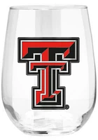 Texas Tech Red Raiders 15oz Emblem Stemless Wine Glass - Red