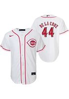 Elly De La Cruz  Nike Cincinnati Reds Youth White Home Replica Jersey