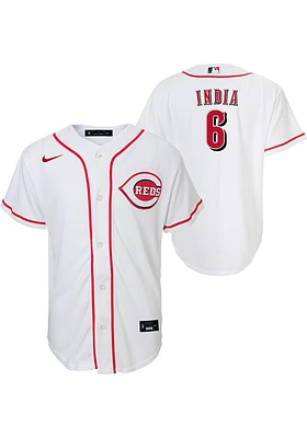 Jonathan India  Nike Cincinnati Reds Youth White Home Replica Jersey