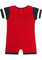 Cincinnati Reds Baby Grey Fast Pitch Short Sleeve One Piece