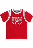 Cincinnati Reds Toddler Red Loaded Base Set Top and Bottom