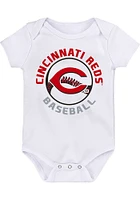 Cincinnati Reds Baby Grey Ball Park One Piece