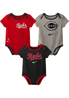 Nike Cincinnati Reds Baby Red Wordmark One Piece