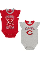 Cincinnati Reds Baby Red Fan Design Set One Piece