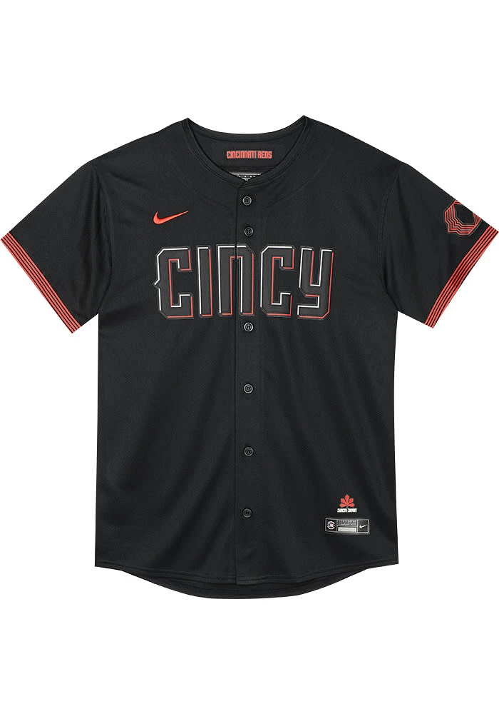 Nike Cincinnati Reds Boys Black City Connect Limited Blank Baseball Jersey