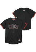 Nike Cincinnati Reds Boys Black City Connect Limited Blank Baseball Jersey