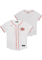 Nike Cincinnati Reds Boys White Home Game Blank Baseball Jersey