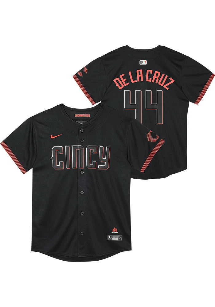 Elly De La Cruz  Cincinnati Reds Boys Black City Connect Limited Baseball Jersey