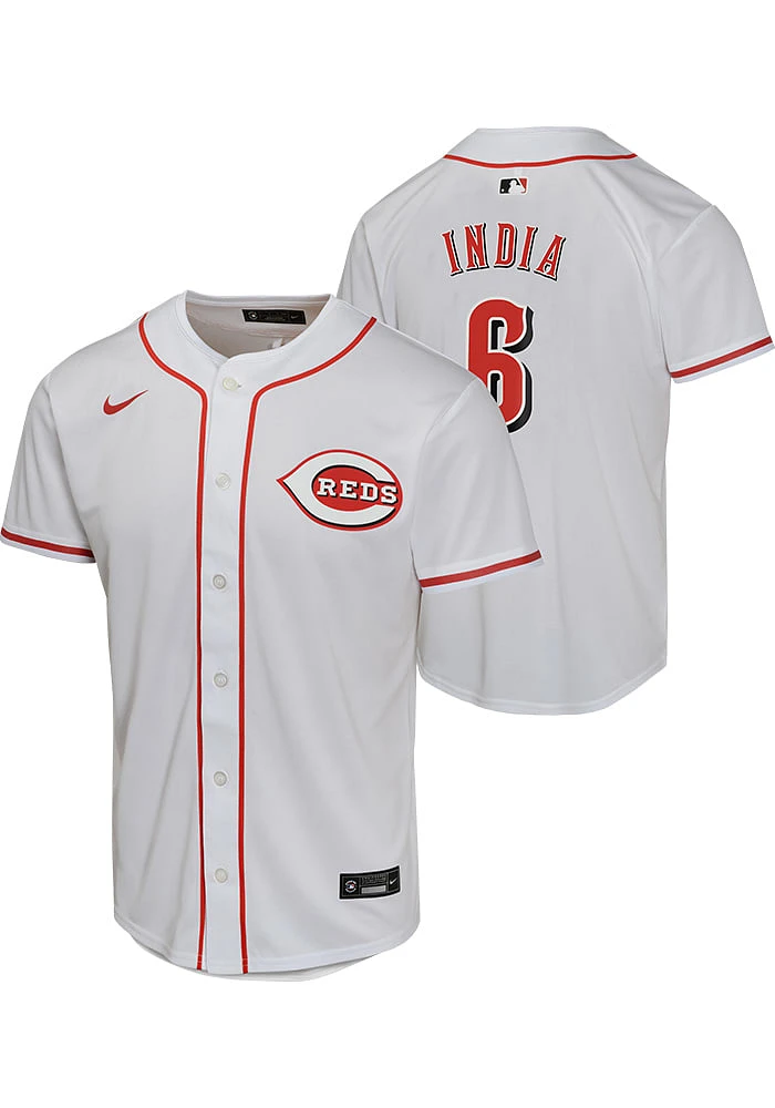 Jonathan India  Nike Cincinnati Reds Youth White Home Game Jersey