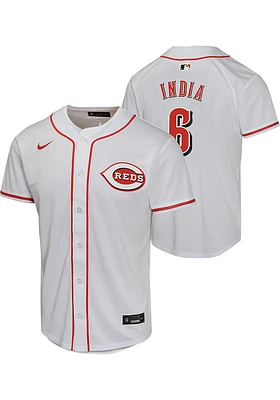 Jonathan India  Nike Cincinnati Reds Youth White Home Game Jersey