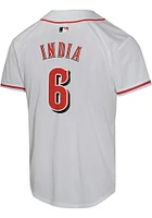 Jonathan India  Nike Cincinnati Reds Youth White Home Game Jersey