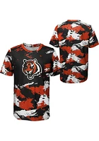 Cincinnati Bengals Toddler Black Cross Pattern Short Sleeve T-Shirt