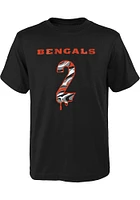 Evan McPherson Cincinnati Bengals Youth Black Name and Number Drip Player Tee