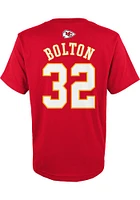 Nick Bolton Kansas City Chiefs Youth Red Mainliner NN Player Tee