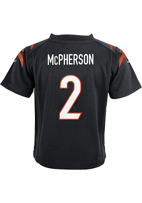 Evan McPherson Cincinnati Bengals Boys Black Nike Replica Football Jersey