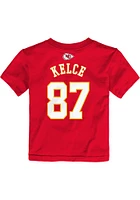Travis Kelce Kansas City Chiefs Infant Mainliner NN Short Sleeve T-Shirt Red