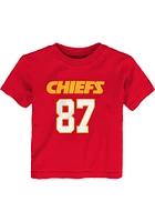 Travis Kelce Kansas City Chiefs Infant Mainliner NN Short Sleeve T-Shirt Red