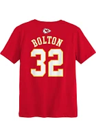 Nick Bolton  Kansas City Chiefs Boys Red Mainliner NN Short Sleeve T-Shirt