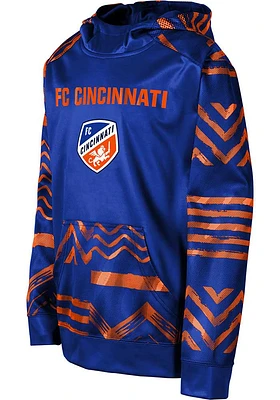 FC Cincinnati Youth Blue Superbly Played Long Sleeve Hoodie