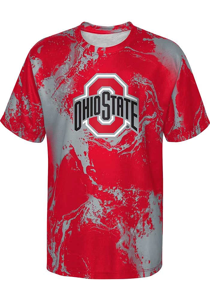 Ohio State Buckeyes Youth Red The Mix Short Sleeve T-Shirt