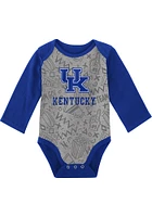 Kentucky Wildcats Baby Blue Play Time 2pk LS One Piece